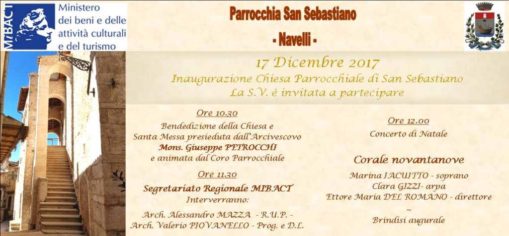 Inaugurazione Chiesa San Sebastiano