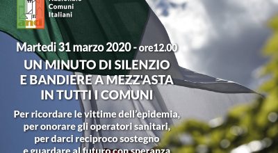31 marzo bandiere a mezz’asta e minuto di silenzio per i defunti per Covid-19