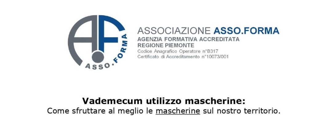 Utile Vademecum sull’utilizzo delle mascherine