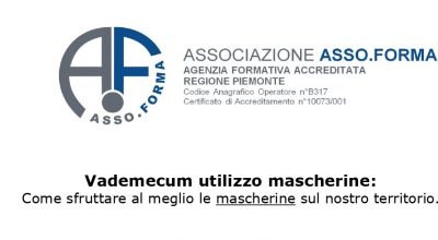 Utile Vademecum sull’utilizzo delle mascherine