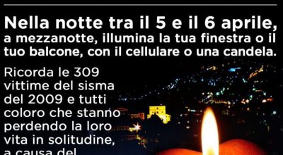 COMMEMORAZIONE DELLE VITTIME DEL SISMA DEL 6 APRILE 2009