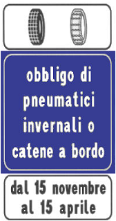 obbligo pneumatici invernali
